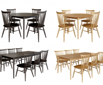 Nordic Style Dining Table And Chairs-ID:688909059