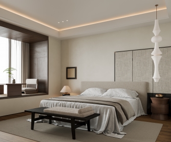 Wabi-sabi Style Bedroom-ID:556060087