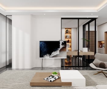 Modern A Living Room-ID:615010984