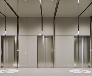 Modern Office Elevator Hall-ID:829468014