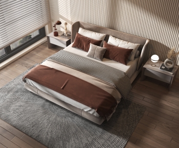 Modern Double Bed-ID:461627018