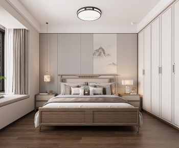 New Chinese Style Bedroom-ID:548132902