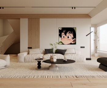 Modern A Living Room-ID:617708927