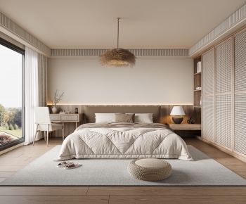 Wabi-sabi Style Bedroom-ID:204240081