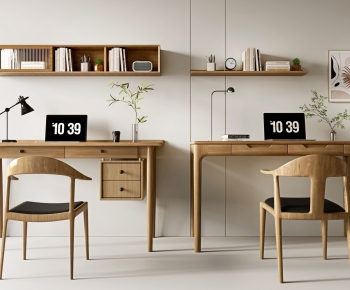 Nordic Style Computer Desk And Chair-ID:763046986