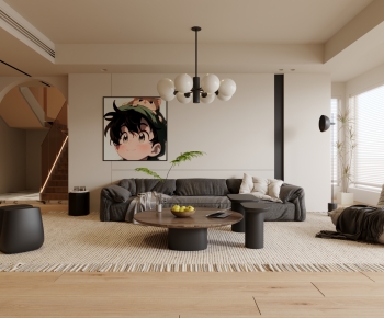 Modern A Living Room-ID:752388001