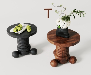 American Style Wabi-sabi Style Side Table/corner Table-ID:976969961