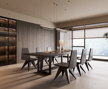 Modern Wabi-sabi Style Dining Room-ID:849652057