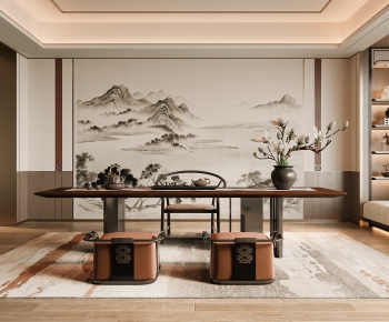 New Chinese Style Tea House-ID:210922969