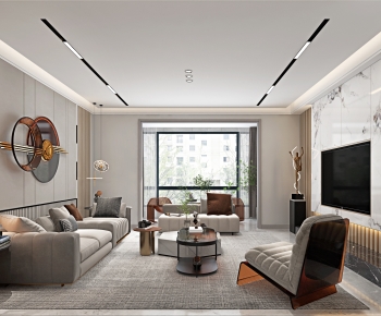 Modern A Living Room-ID:390255934