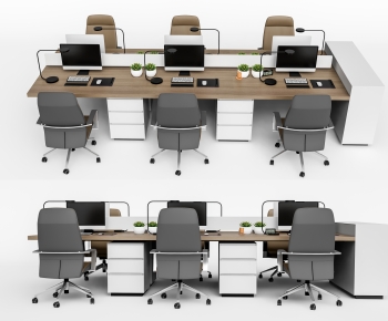 Modern Office Desk And Chair-ID:964802035