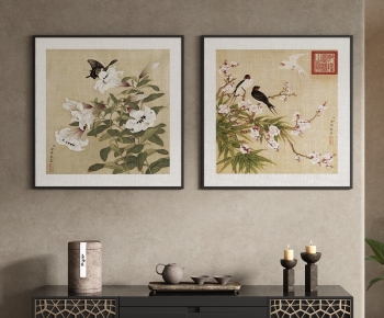 中式花鸟装饰画-ID:199124109