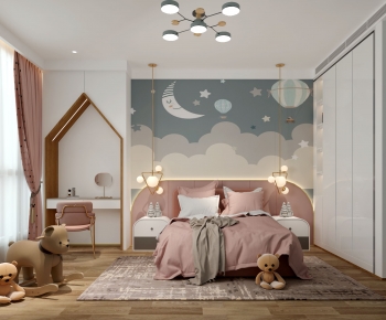 Nordic Style Girl's Room Daughter's Room-ID:864346984