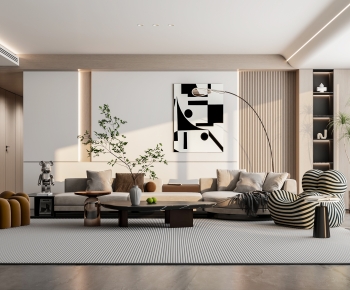 Modern A Living Room-ID:861318117