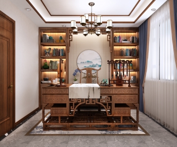 Chinese Style Study Space-ID:174610636