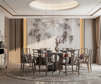 New Chinese Style Dining Room-ID:382922893