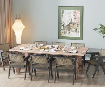 Nordic Style Dining Table And Chairs-ID:967080125