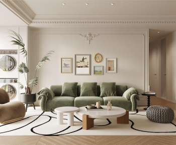 French Style A Living Room-ID:888880974