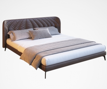 Modern Double Bed-ID:418739334