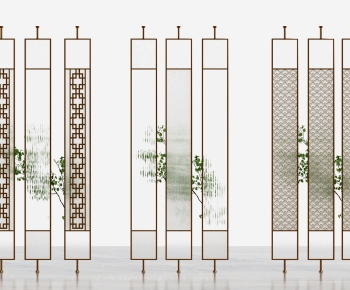 New Chinese Style Glass Screen Partition-ID:197721961