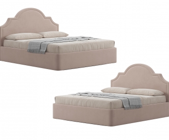 Nordic Style Double Bed-ID:309339057