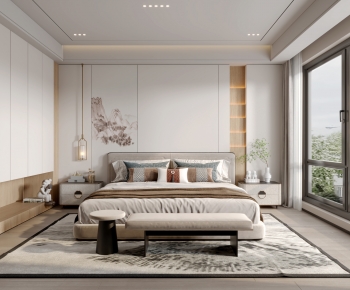 New Chinese Style Bedroom-ID:841959957