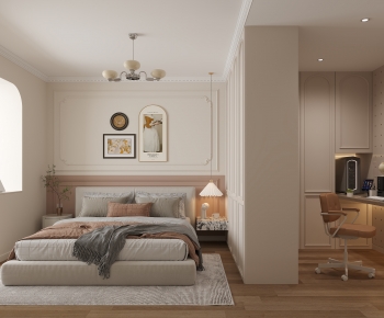 Modern French Style Bedroom-ID:638873109