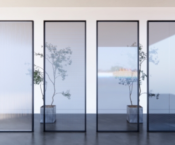 Modern Glass Screen Partition-ID:150818119