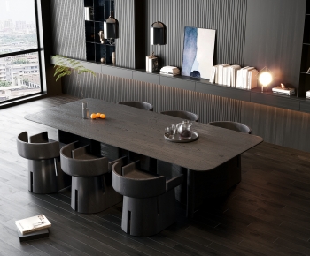 Modern Dining Table And Chairs-ID:261390283
