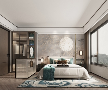 New Chinese Style Bedroom-ID:171999936