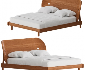 Modern Double Bed-ID:928153045