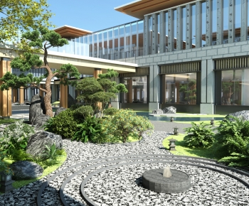 New Chinese Style Garden Landscape-ID:528352988
