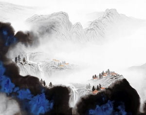 新中式背景-ID:143975021