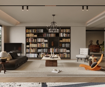 Wabi-sabi Style A Living Room-ID:743880993