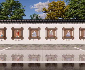 Chinese Style Landscape Wall-ID:305557974