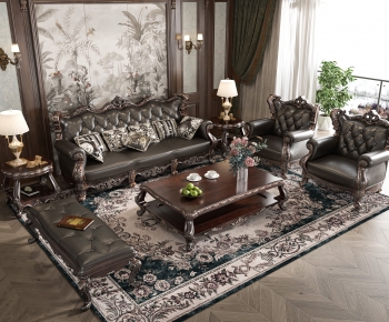 American Style Sofa Combination-ID:541676045