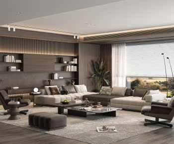 Modern A Living Room-ID:621961122
