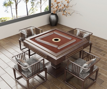 新中式麻将桌椅组合-ID:797619102