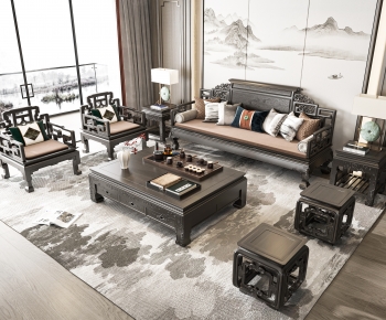 Chinese Style Sofa Combination-ID:918607958