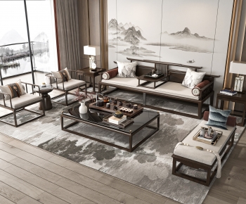 Chinese Style New Chinese Style Sofa Combination-ID:330907116