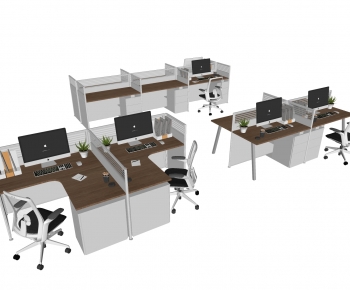 Modern Office Desk And Chair-ID:559865008