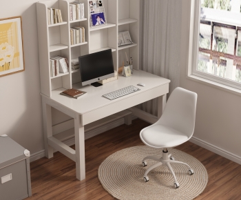 Modern Nordic Style Computer Desk And Chair-ID:172970065