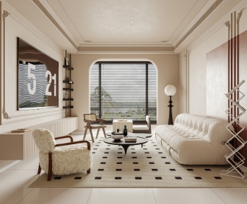 French Style A Living Room-ID:307763101