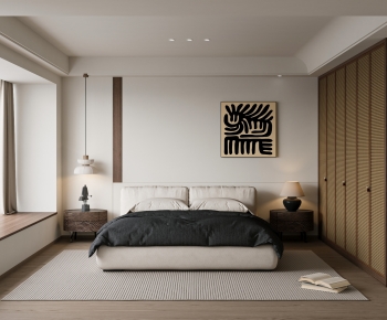 Modern Wabi-sabi Style Bedroom-ID:457650907