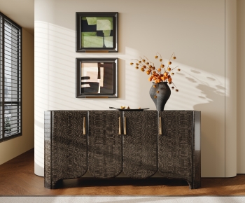 Modern Wabi-sabi Style Side Cabinet/Entrance Cabinet-ID:968575957