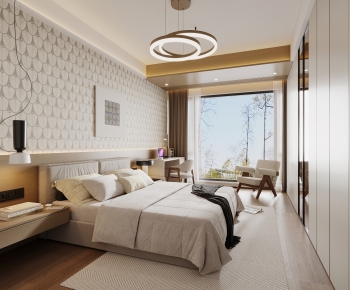Modern Japanese Style Bedroom-ID:397108083