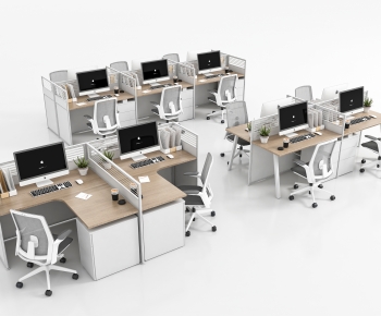 Modern Office Desk And Chair-ID:201920997