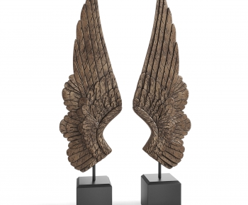 现代天使翅膀雕塑摆件-ID:435656071