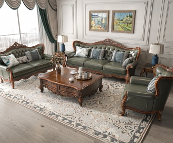 American Style Sofa Combination-ID:688000929