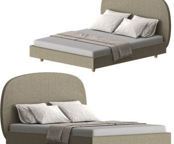 Modern Double Bed-ID:240526916